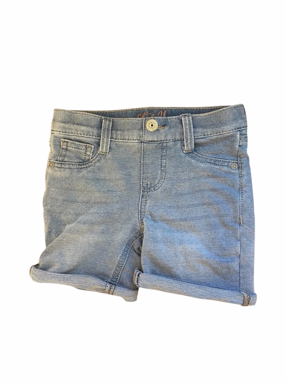 Vigoss Studio V Mid-Wash Stretch Denim Shorts - Size 5